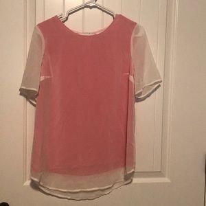 Pink and Ivory Top - Charming Charlie